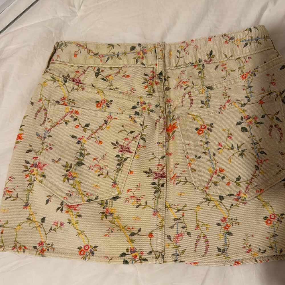 Pretty Floral Pacsun Jean skirt
